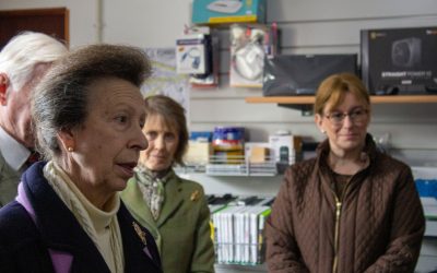 Meeting the Princess Royal when she came to visit the Group